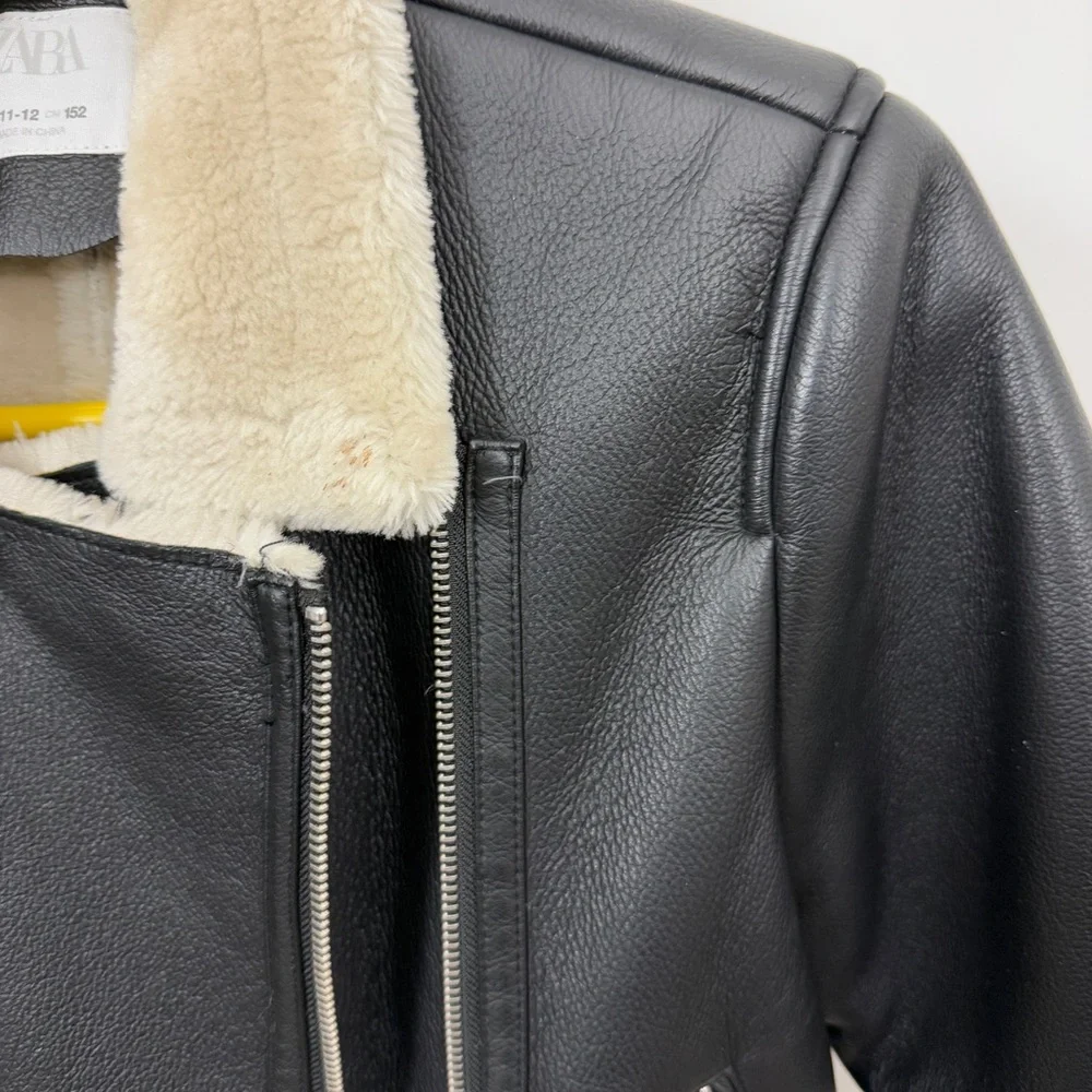 ZARA Faux LEATHER JACKET KIDS SIZE‎ 11–12